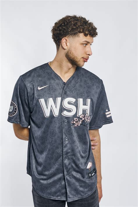 men's washington nationals nike gray city connect replica team jersey|washington city connect jerseys.